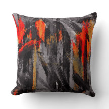 Grått Orange Red Abstrakt