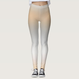 Grått Orange White för modern Elegant i trendig-ma Leggings