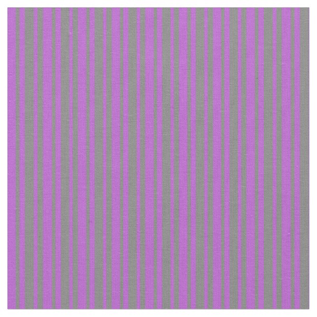 Grått & Orchid Mönster Tyg (Närbild)