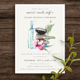 Grått Orchid Stone Spa Salon Grand Open Inbjudan