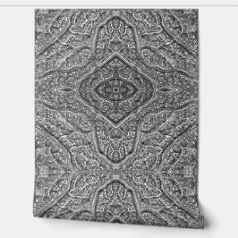 Grått Organic abstrakt vinyl Tapet