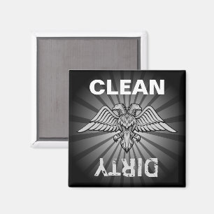 Grått örn med två huvuden magnet