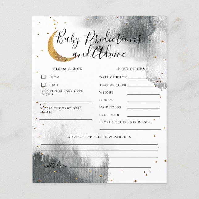 Grått över förutsägelser och råd från Måne Baby (Framsida)