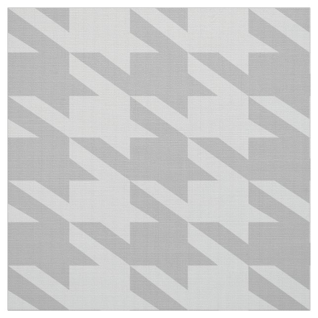 Grått På Grått Houndstooth Seamless Mönster Tyg (Provkarta)