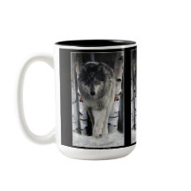 GRÅTT PACK VARG Wildlife Gift Mugg