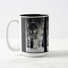 GRÅTT PACK VARG Wildlife Gift Mugg