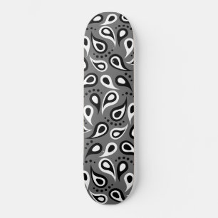 grått paisley skateboard