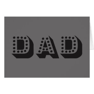 Grått PAPPA, du anpassar hälsningskort för Fars da