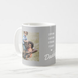 Grått Pappa Photo Fars dag Kaffemugg