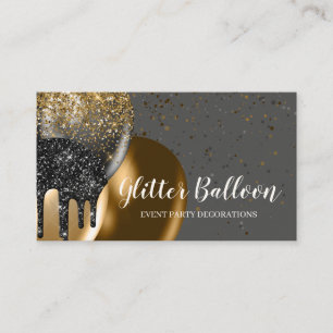 Grått Party Decor Event Plan Birthday Balloon Visitkort