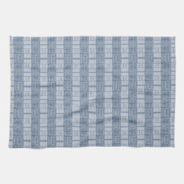 Grått Patterned Rand Towel Kökshandduk