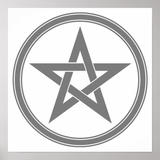 Grått Pentacle Poster (Framsidan)