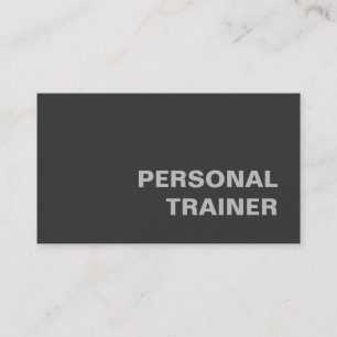 Grått Personal Trainer Fitness Sport Anpassningsba Visitkort