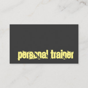 Grått Personal Trainer Fitness Sport Anpassningsba Visitkort