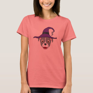Grått Pitbull med Blaze & Witch Hat T Shirt