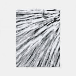 Grått Pixel-Vind Fleecefilt