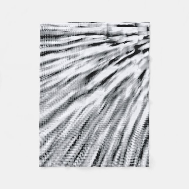 Grått Pixel-Vind Fleecefilt (Framsidan)