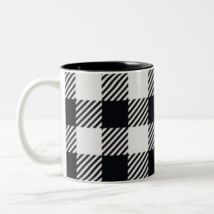 Grått Play Checkers Mugg