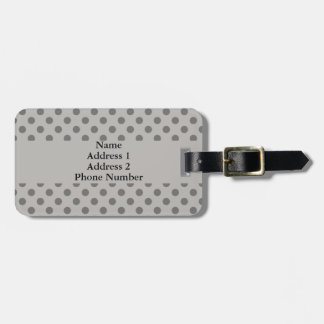 Grått Polka dots Bagagebricka
