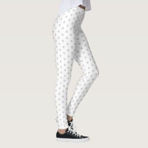 Grått Polka dots Girly Trendig Fashionable Yoga Leggings
