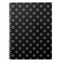 Grått polka dots på svart
