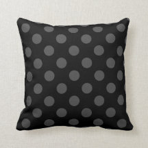 Grått polka dots på svart