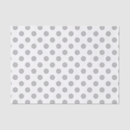 Grått polka dots på vitt