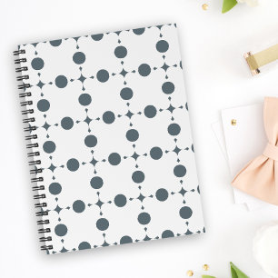 Grått Polka dots, Polka Dot Mönster, Punkter, pric Anteckningsbok