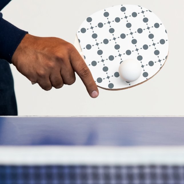 Grått Polka dots, Polka Dot Mönster, Punkter, pric Pingisracket (Insitu)