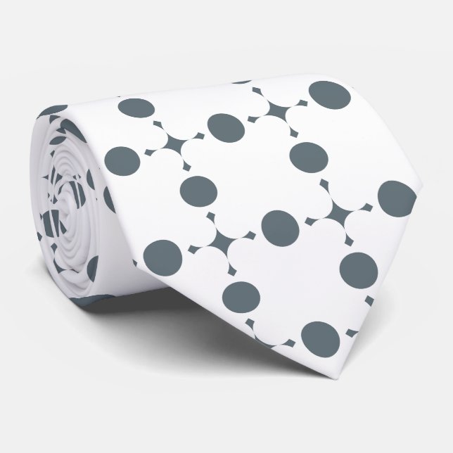 Grått Polka dots, Polka Dot Mönster, Punkter, pric Slips (Rullad)