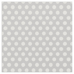 Grått Polka dots Tyg