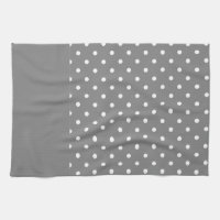 Grått polka dotsmönster