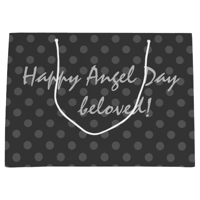 Grått Polka-punkt , polka-punkt , svart och vitt (Framsidan)