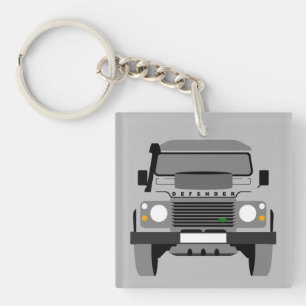 Grått Pop Art Classic Land Rover Car