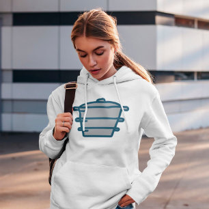 Grått Pot Hoodie T Shirt