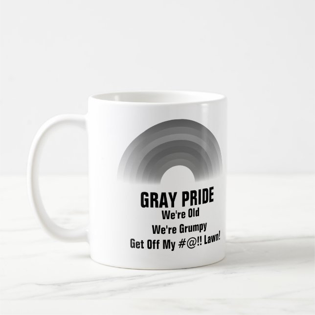 Grått Pride Kaffemugg (Vänster)
