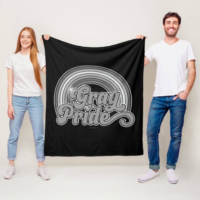 Grått-Pride (pensionerad seger) Fleecefilt (På plats)