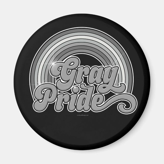 Grått-Pride (pensionerad seger) Magnet (Framsidan)