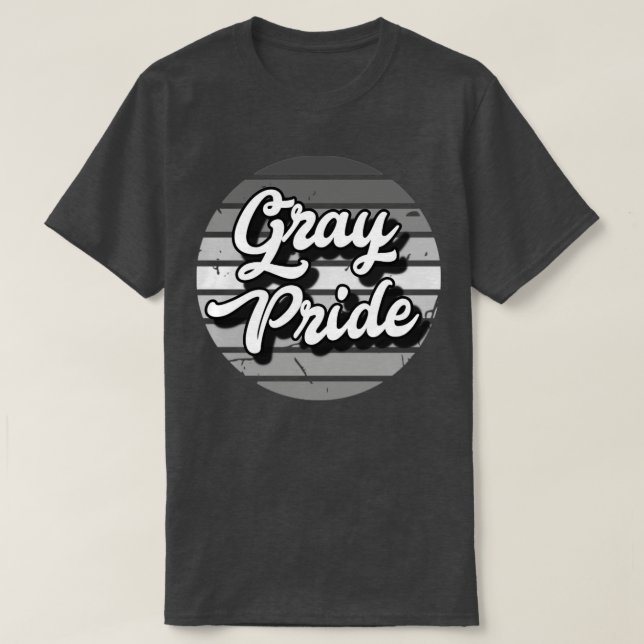 Grått pride t shirt (Design framsida)