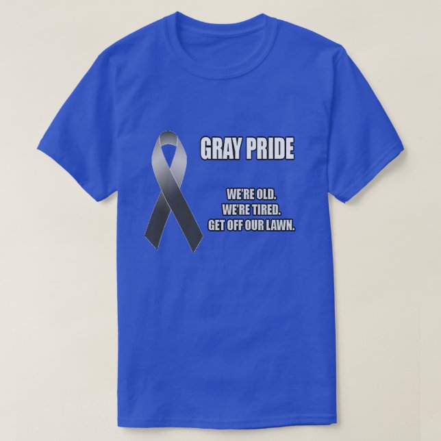 Grått Pride Tee (Design framsida)