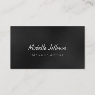 Grått Professionell Makeup Artist Affärskort Visitkort