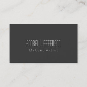Grått Professionell Makeup Artist Affärskort Visitkort