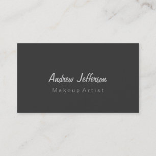 Grått Professionell Makeup Artist Affärskort Visitkort