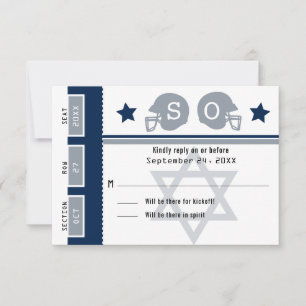 Grått Pub Mitzvah Fotboll Biljett OSA Kort
