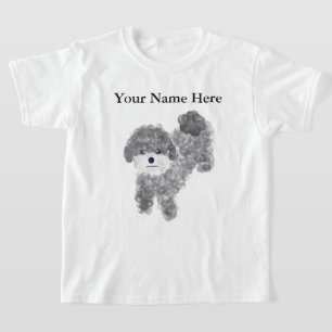 Grått Pudel #1 T-Shirt