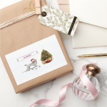 Grått Pudel Hund med Träd