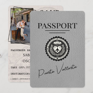 Grått Puerta Vallarta-passet Spara datum Datumet
