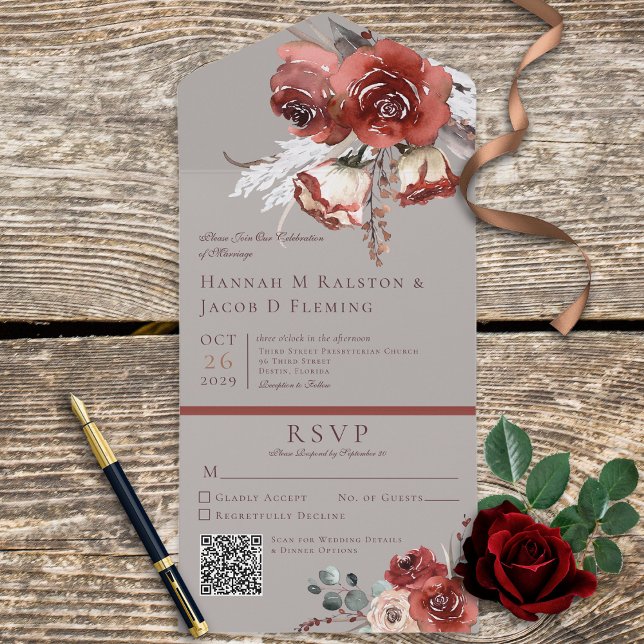 Grått QR-kod för Rustningstid för Blommigtarna hös (Skapare uppladdad)