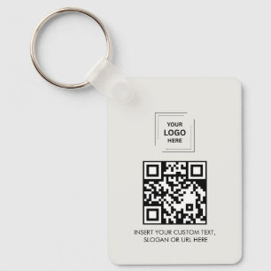 Grått QR-logotyp Kontakt Dela Professionell Design Nyckelring