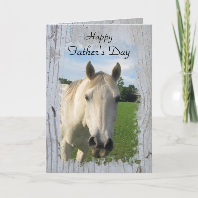 Grått Quarter Horse on Whitewzed Board Kort (Framsida)